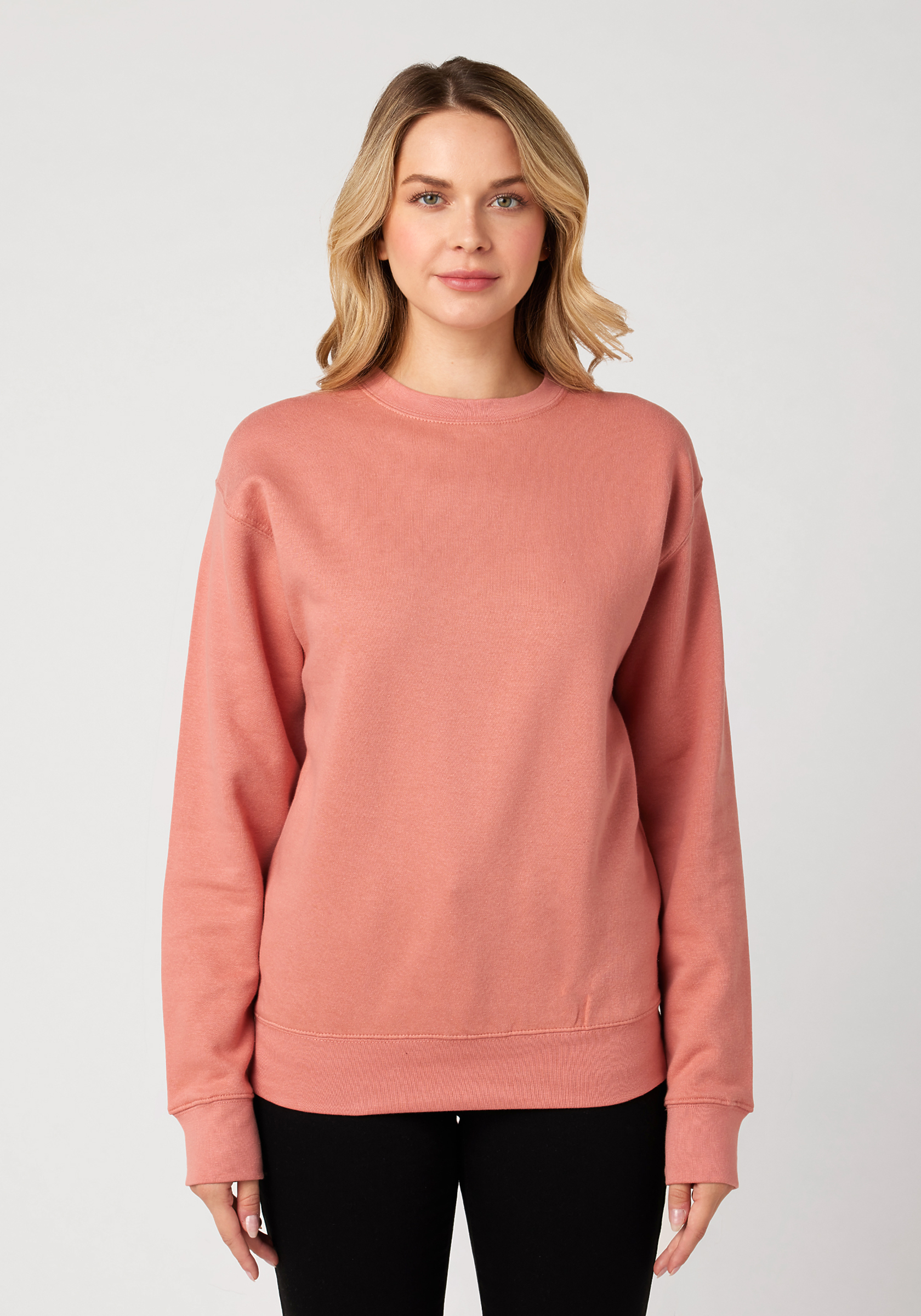 Vintage Specially Dyed Crew-Neck Sweatshirt for Women