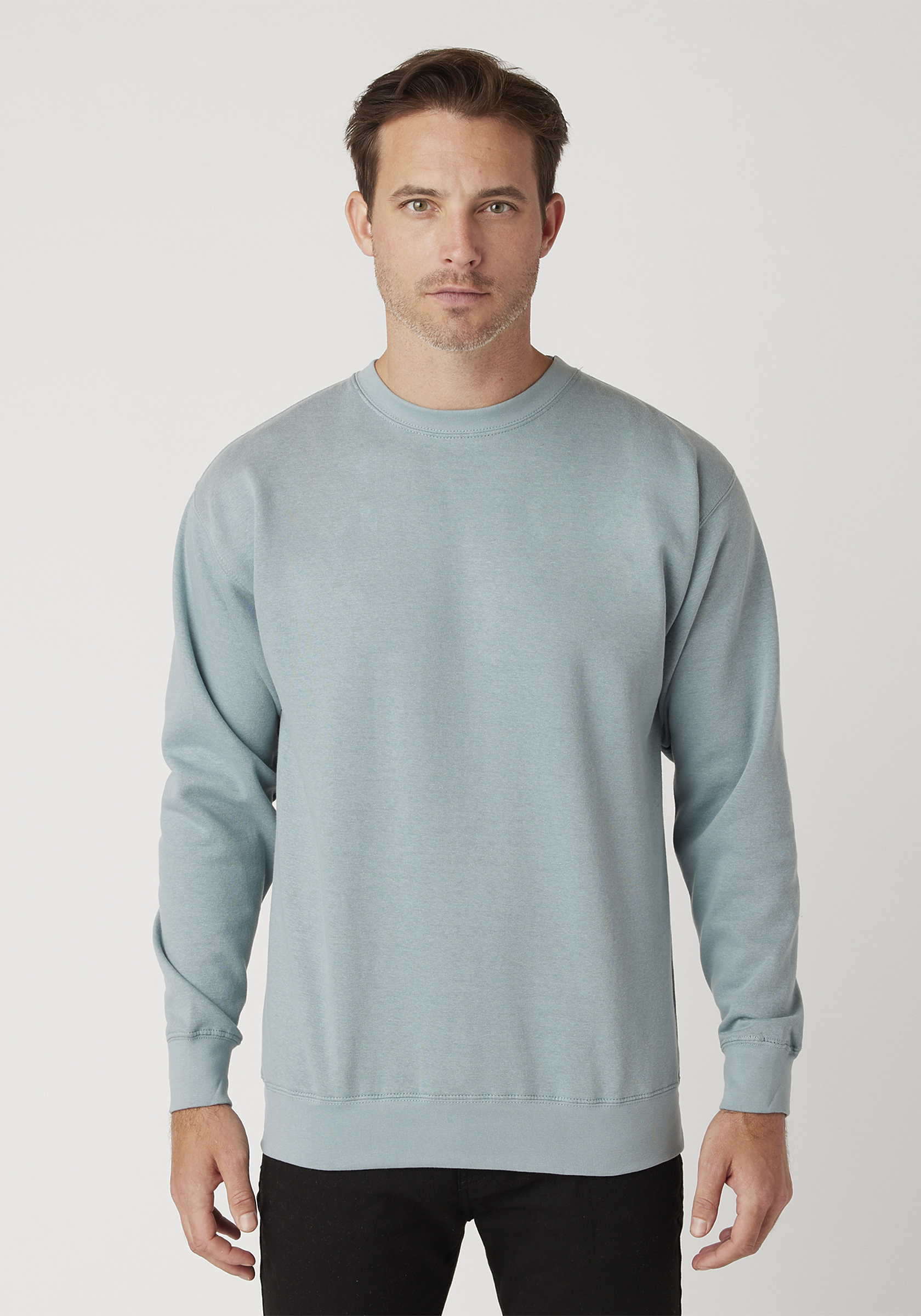Raw-Cut Hem Sweatshirt and Seamed Pants Set in Mint - Retro, Indie and  Unique Fashion