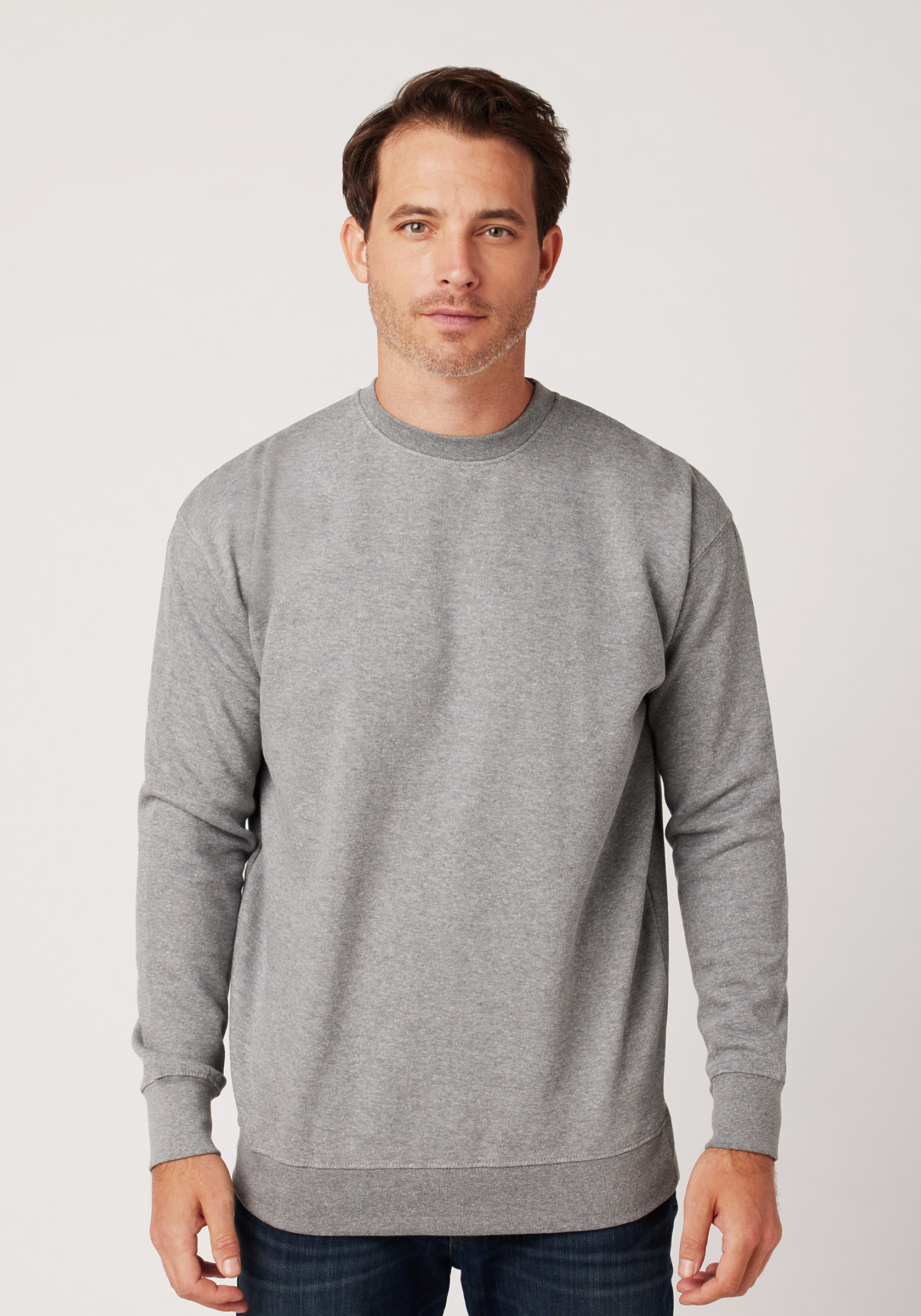 PRO 5 Men's Heavy Weight Fleece Crew neck Pullover Sweater S to 5XL - BLACK  