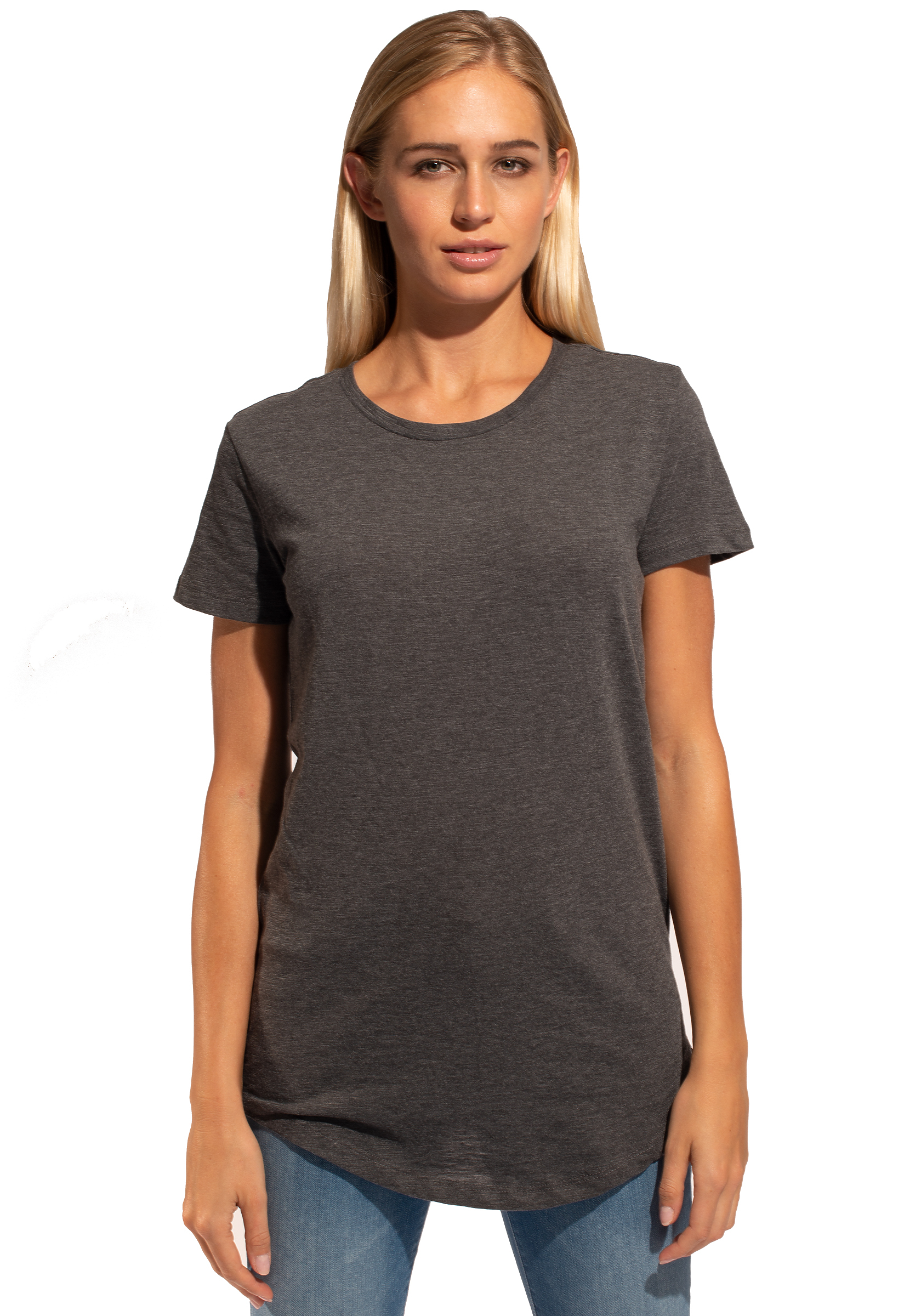 Wmn's Slub Scallop Bottom Tee | Cotton-Heritage