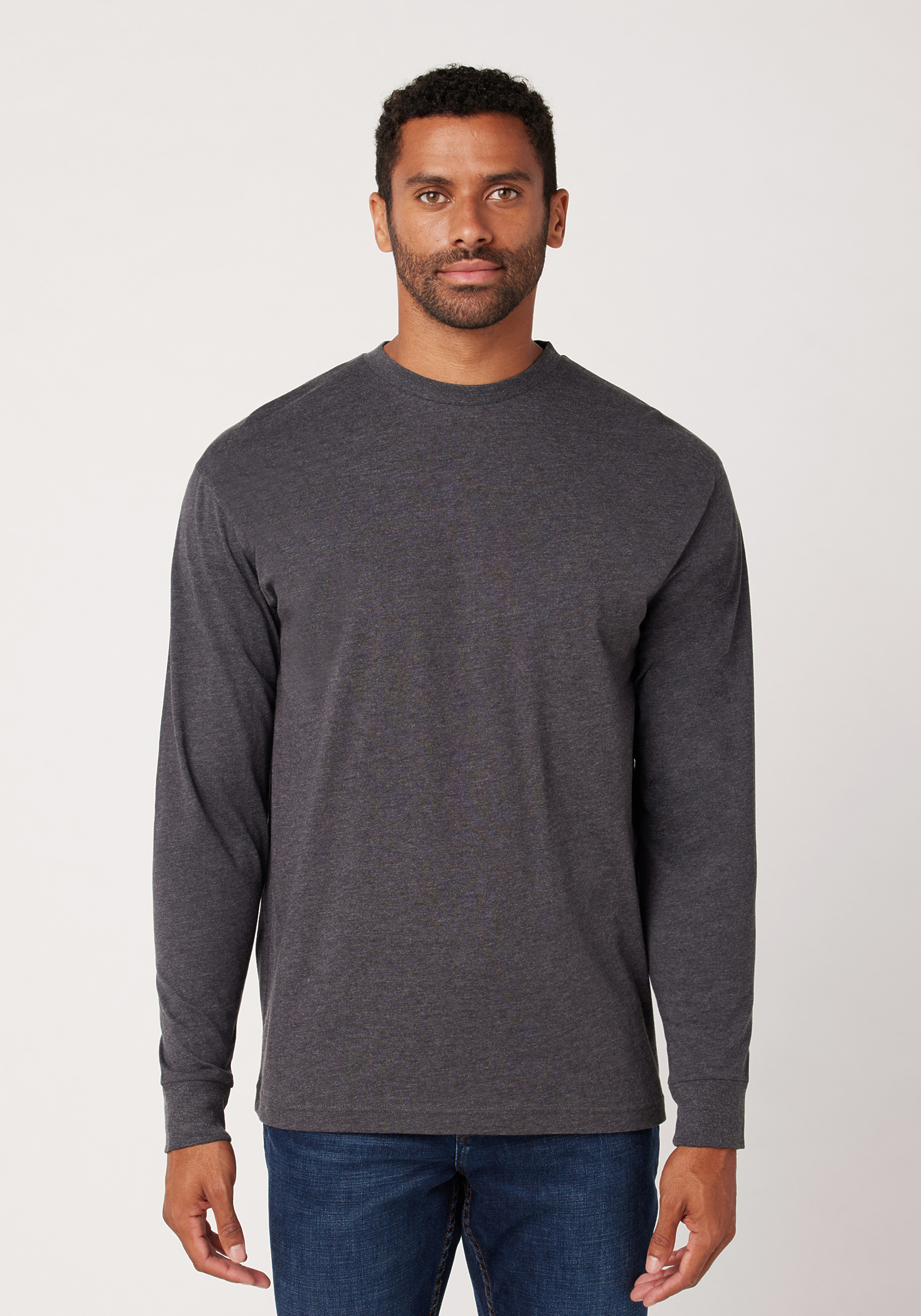 Jockey Generation™ Men's Ultrasoft Long Sleeve T-Shirt - Dark Gray Wash S