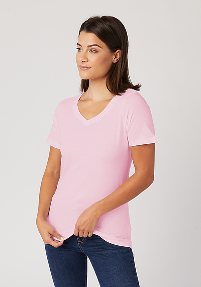 Women's Premium S/S V-Neck | Cotton Heritage