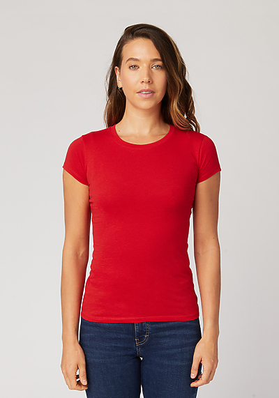 Womens Slim Fit T Shirt Cotton Heritage