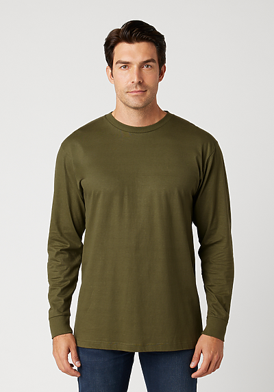 Men's Premium Long Sleeve Tee | Cotton Heritage