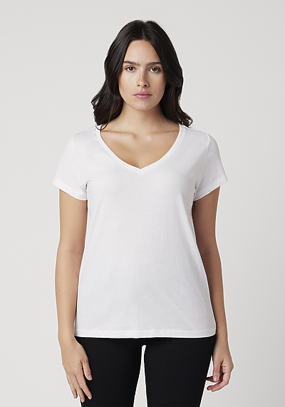 Women's V-Neck T-shirt | Cotton Heritage